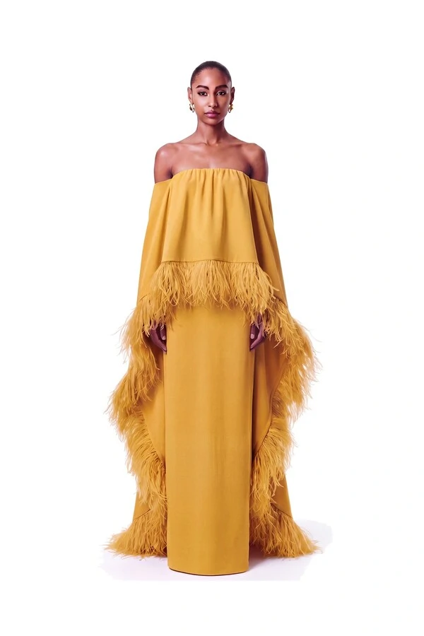 Vestido Lille Plumas