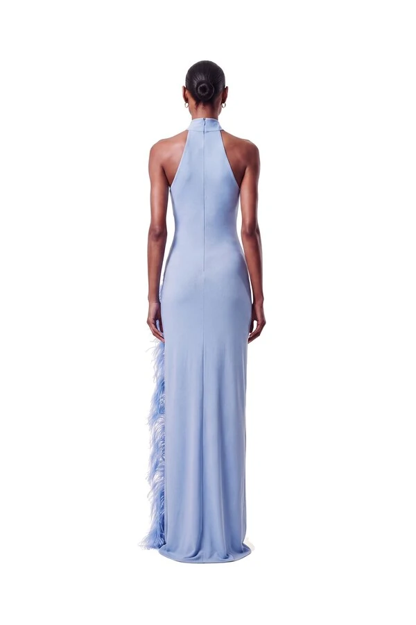 Vestido London Plumas