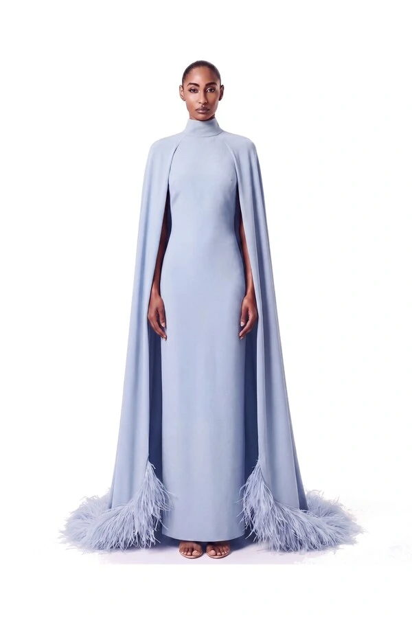 Vestido Morgana Plumas
