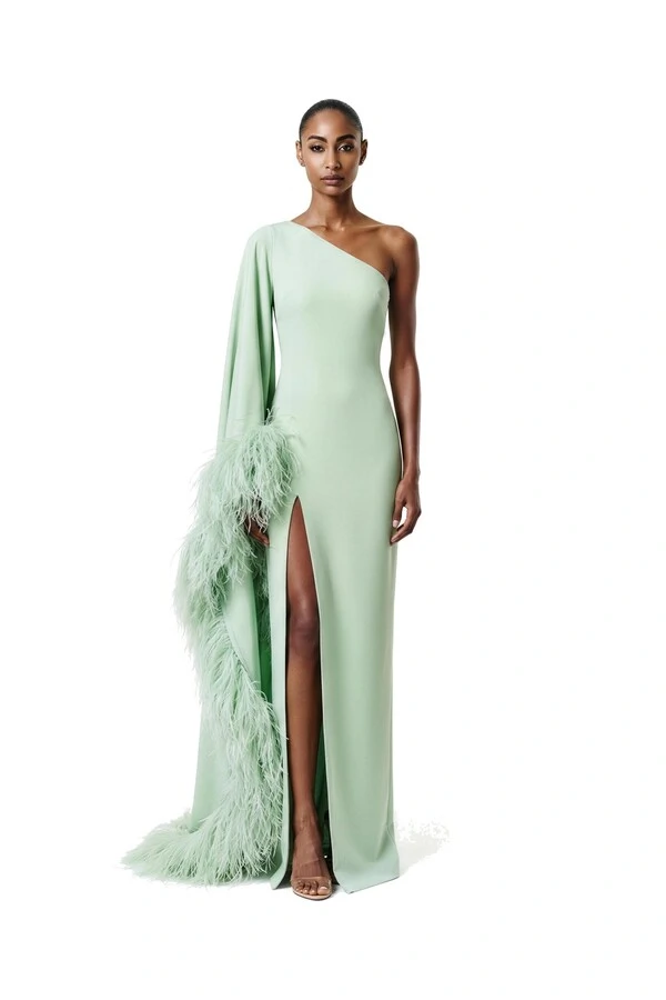 Vestido Celta Plumas