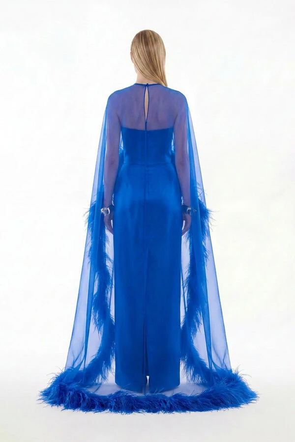 Vestido Alba com Capa Longo