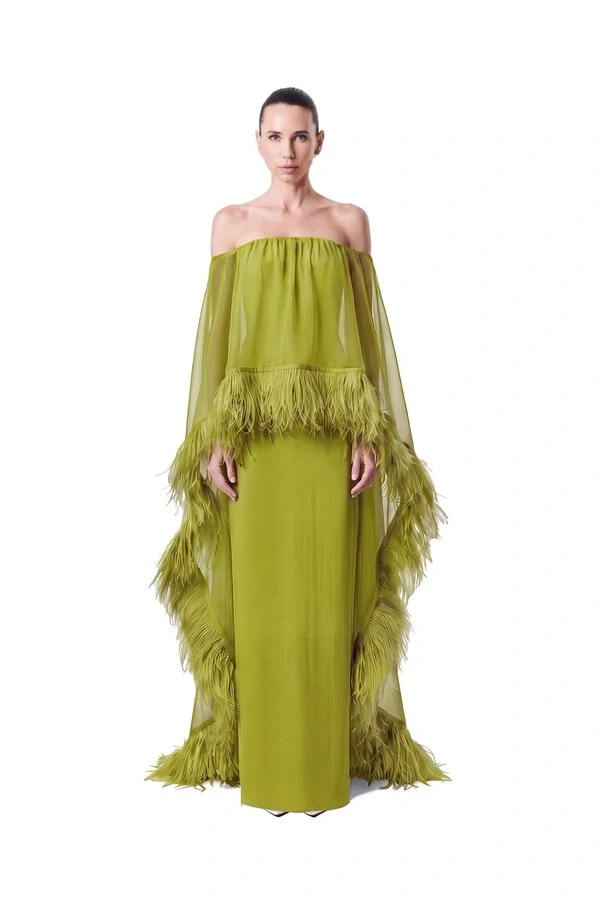 Vestido Lille Plumas