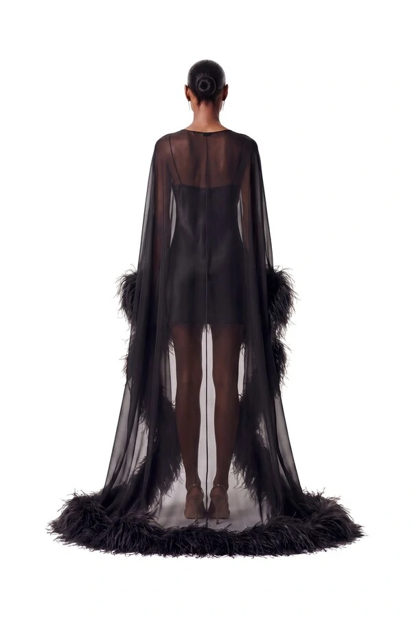 Vestido New Fênix Plumas