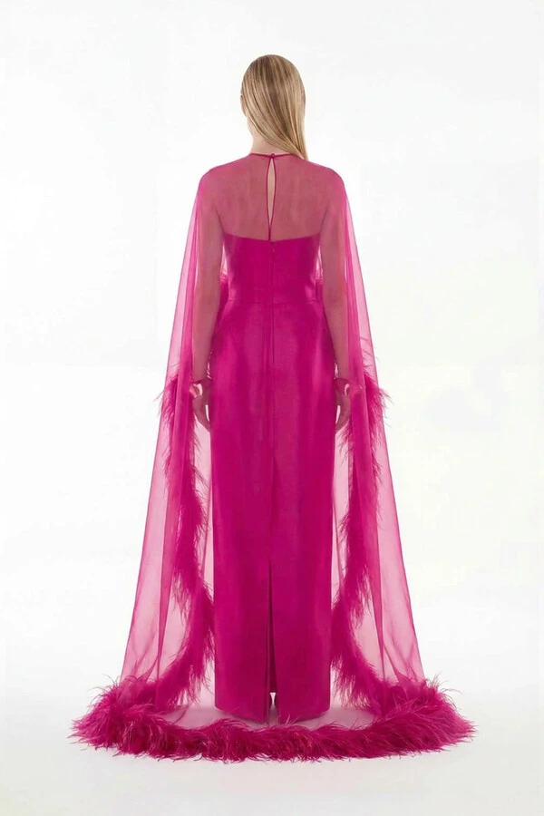 Vestido Alba com Capa Longo