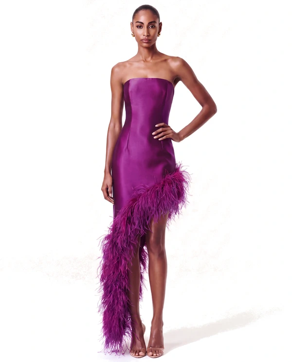 Vestido New Ana Plumas