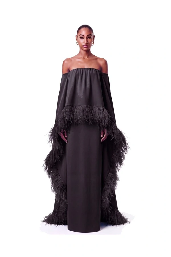Vestido Lille Plumas