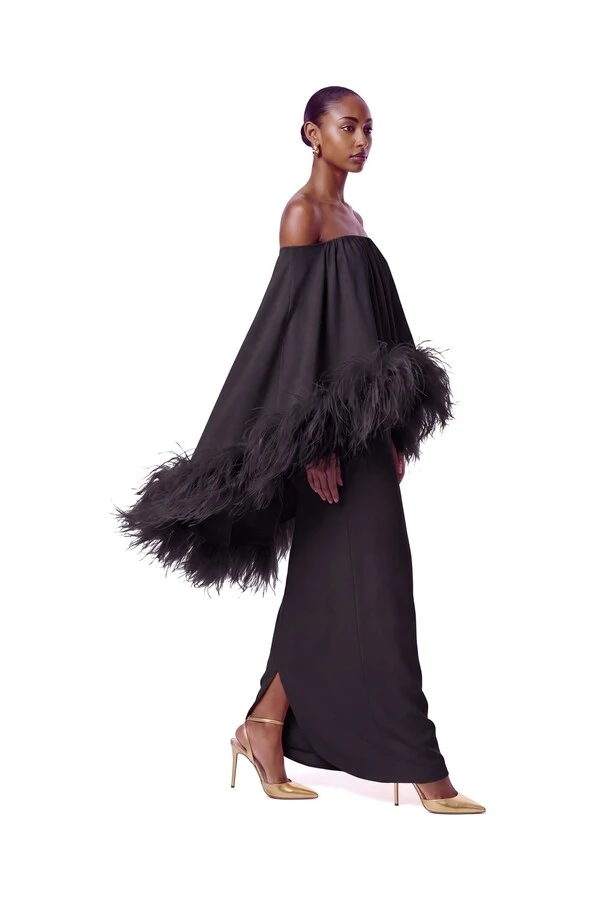 Vestido Versalhes Plumas