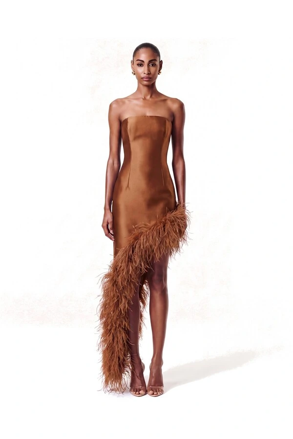 Vestido New Ana Plumas
