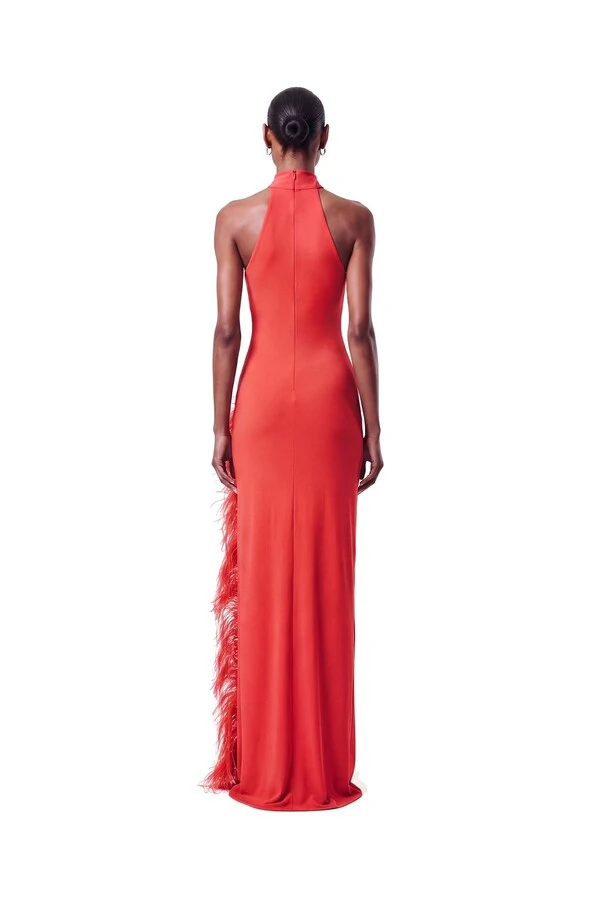 Vestido London Plumas