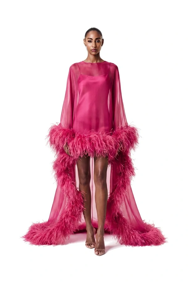 Vestido New Fênix Plumas