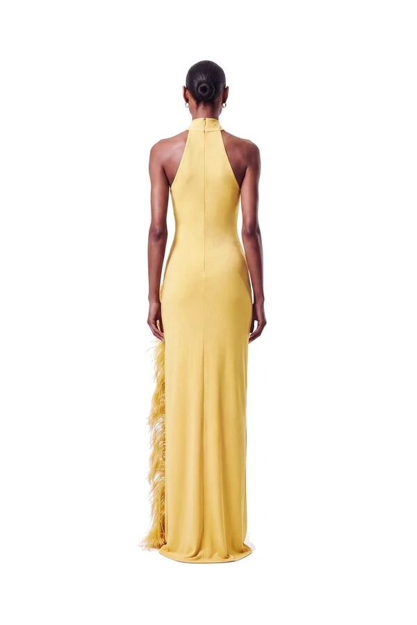 Vestido London Plumas