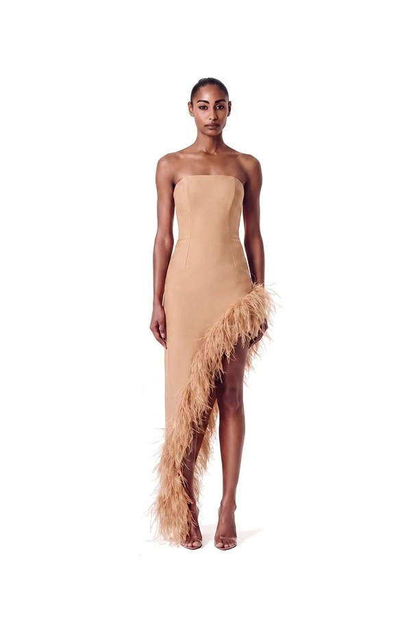 Vestido Raquel Plumas