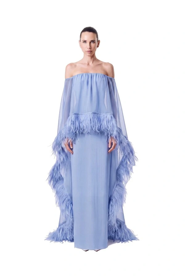 Vestido Lille Plumas