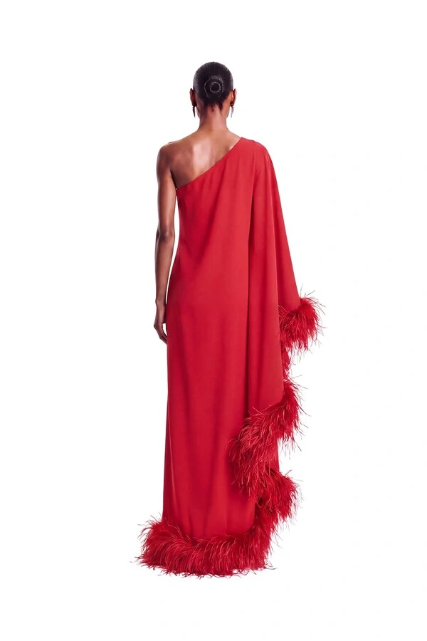 Vestido Florença Plumas