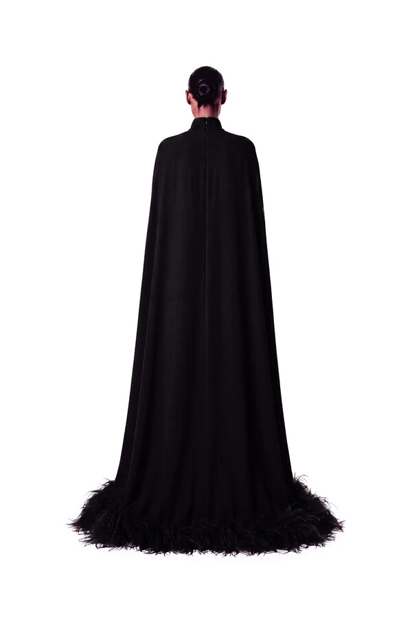 Vestido Morgana Plumas