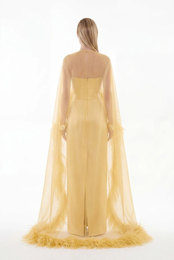 Vestido Alba com Capa Longo