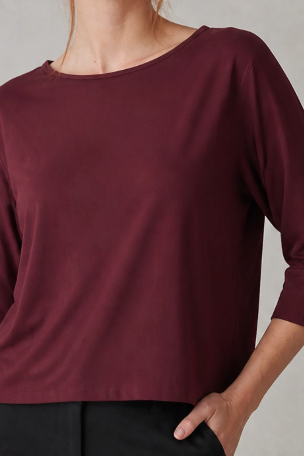 Foto Blusa em malha com manga 3/4