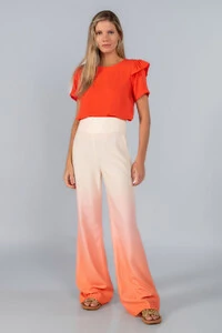 Blusa babado manga