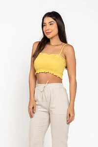 Top lastex com alcas regulaveis