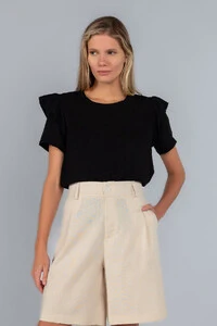 Blusa babado manga