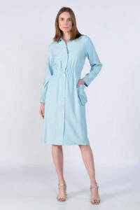 Vestido em viscose elastico na cintura