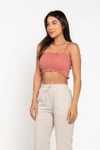 Top lastex com alcas regulaveis