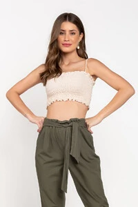 Top lastex com alcas regulaveis