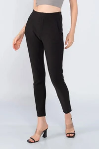 Calca skinny social cintura alta