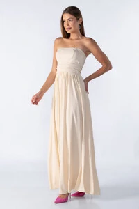 Vestido longo tomara que caia