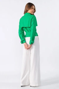 Casaco curto com botoes