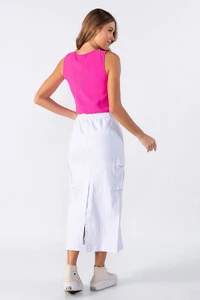 Blusa regata em alfaiataria