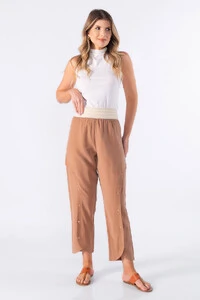 Calca cos com elastico trabalhado