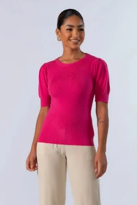 Blusa em viscose manga princesa