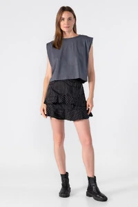 Blusa cropped muscle tee