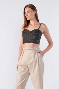 Top cropped alca fina removivel