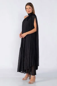 Vestido longo lurex