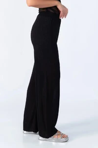 Calca pantalona fios de lurex