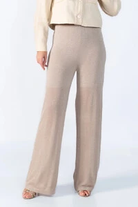 Calca pantalona fios de lurex