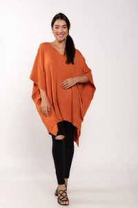 Poncho em viscose