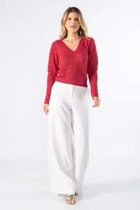 Blusa com manga bufante