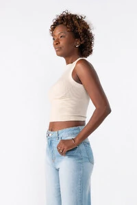 Cropped regata gola alta