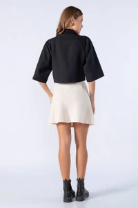 Blazer curto manga 3/4
