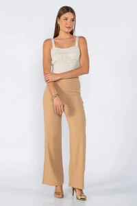 Cropped tricot texturizado