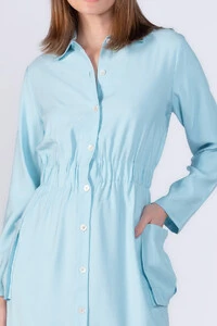 Vestido em viscose elastico na cintura
