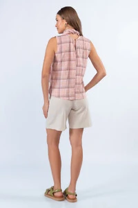 Blusa xadrez em algodao