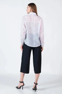 Camisa com transparencia oversized
