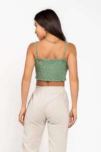 Top lastex com alcas regulaveis