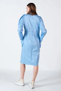Vestido em algodao com bolsos