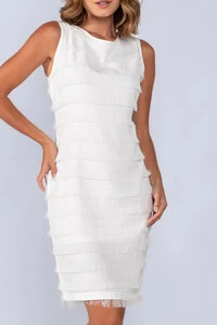 Vestido franjas