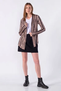 Cardigan basico estampado